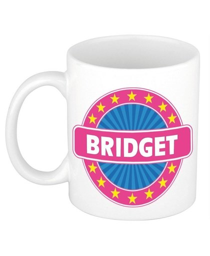 Bridget naam koffie mok / beker 300 ml Multi
