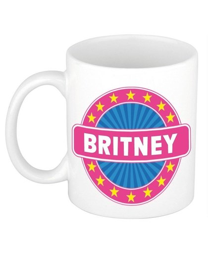 Britney naam koffie mok / beker 300 ml Multi