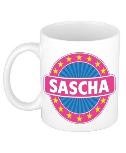 Sascha naam koffie mok / beker 300 ml Multi