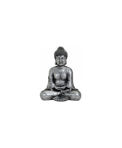 Boeddha beeld zilver 24 cm Zilver
