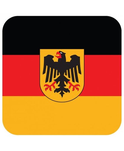 Bierviltjes Duitse vlag vierkant 15 st Multi