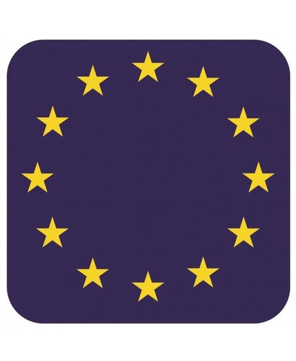 Bierviltjes Europese vlag vierkant 15 st Multi