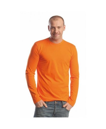 Oranje t-shirt lange mouw Oranje