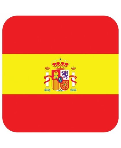 Bierviltjes Spaanse vlag vierkant 15 st Multi