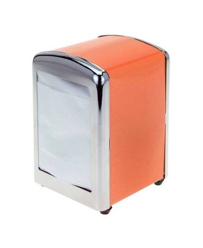Oranje servethouder/ servetten dispenser 14 cm Oranje