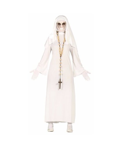 Halloween - Spookachtige nonnen kostuum voor dames 38-40 (S/M) Wit