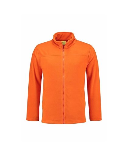 Oranje fleece vest met rits voor volwassenen L (40/52) Oranje