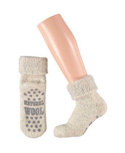 Wollen huis sokken voor dames wit 35-38 Wit