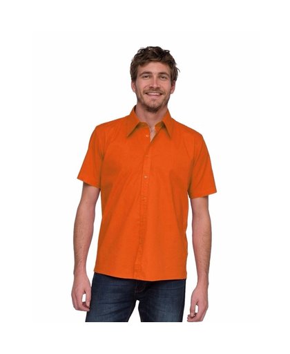 Oranje Lemon&Soda overhemd voor heren XL Oranje