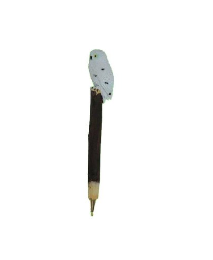 Pen met witte uil 18 cm Multi