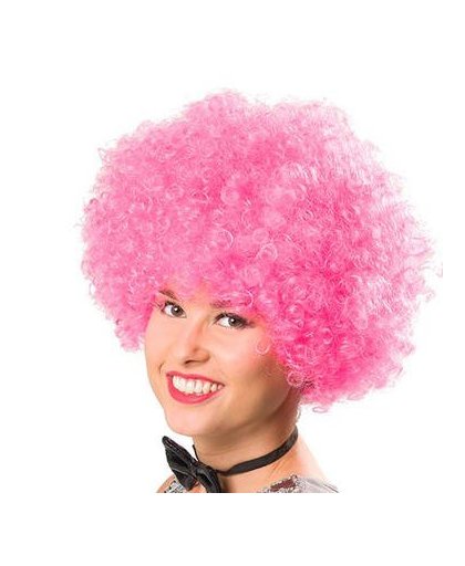 Afropruik - neon roze