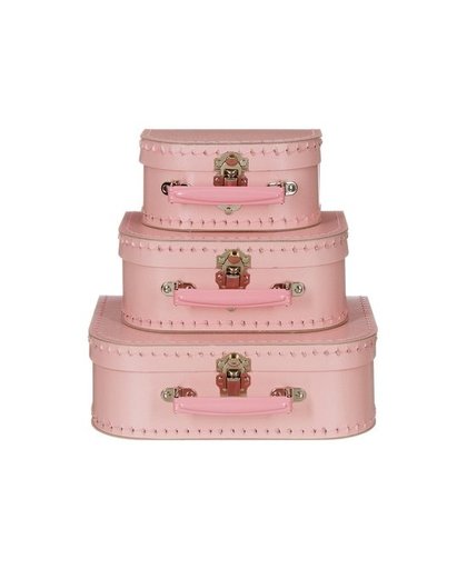 Koffertje licht roze 25 cm Roze