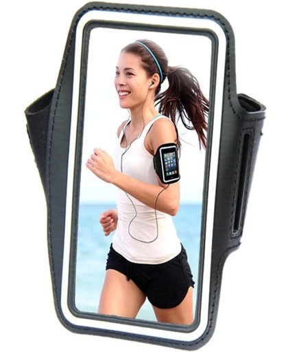 Comfortabele Smartphone Sport Armband voor uw Oppo Mirror 5, zwart , merk i12Cover