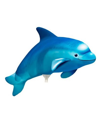 Mini figuurballon dolfijn - blauw