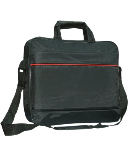 Lenovo Ideapad 100 15inch laptoptas messenger bag / schoudertas / tas , zwart , merk i12Cover