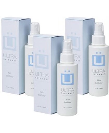 Ultra Hair Away  Effectieve spray tegen het ongewenst haar voor mannen en vrouwen - 3 pack