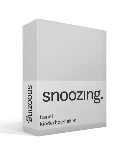 Snoozing flanel kinderhoeslaken Junior (70x140/150 cm)