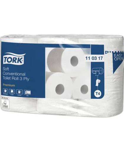 tork Toiletpapier Tork T4 110317 3laags Premium 42rollen