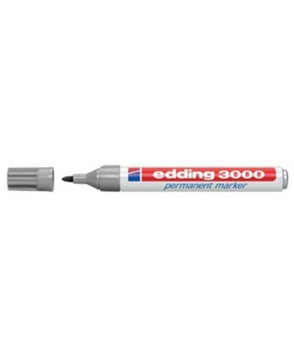 edding Viltstift edding 3000 rond grijs 1.5-3mm