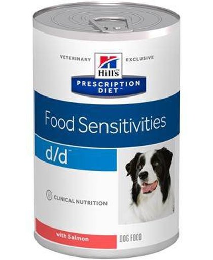 hill s prescription diet 12 x 370 g Hill&#39;s Prescription Diet Canine D/D Allergy & Skin Care Hondenvoer - Zalm