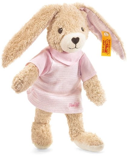 Steiff knuffel Hoppel rabbit, pink 20 CM