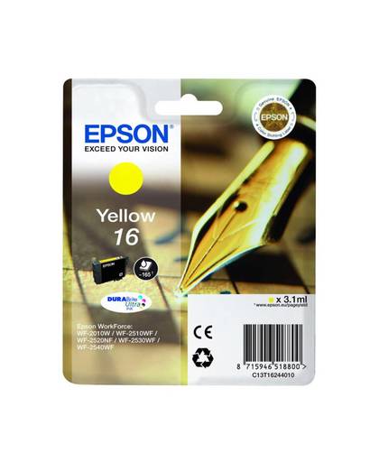 Epson Singlepack Yellow 16 DURABrite Ultra Ink inktcartridge