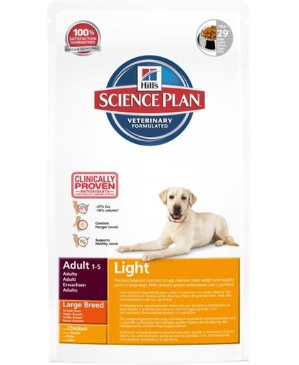 hill s science plan 12 kg Hill&#39;s Canine Adult Large Breed Light Kip hondenvoer
