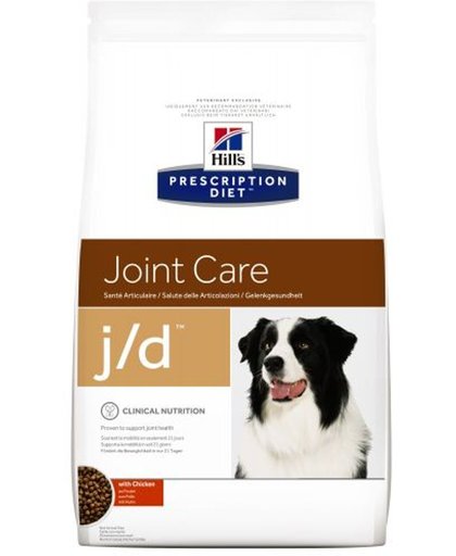 hill s prescription diet Hill&#39;s Prescription Diet Canine J/D Joint Care Hondenvoer met Kip - Dubbelpak 2 x 12 kg