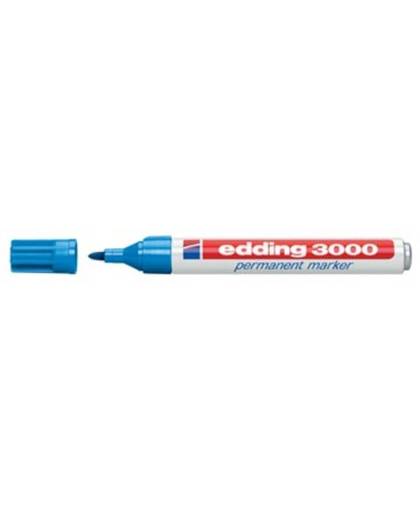 edding Viltstift edding 3000 rond lichtblauw 1.5-3mm