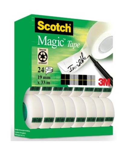 scotch Onzichtbaar plakband Scotch Magic 810 19mmx33m 16+8 gratis