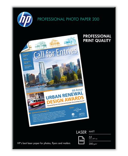 HP Professional Laser Photo Paper, mat, 100 vel, A4/210 x 297 mm