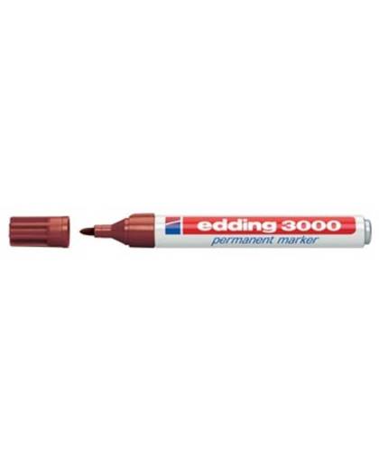 edding Viltstift edding 3000 rond bruin 1.5-3mm