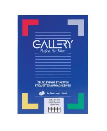 Gallery Witte Etiketten 105x37 Mm