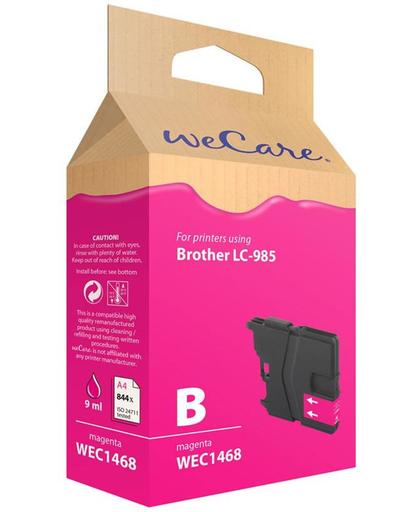 Brother Inkcartridge Wecare Brother LC-985 rood
