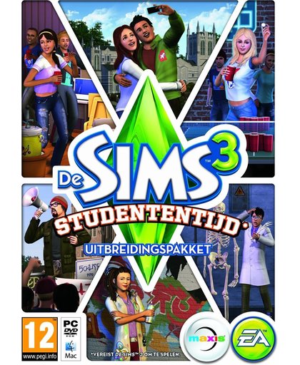 Electronic Arts De Sims 3: Studententijd uitbreiding Origin key Digitale Download