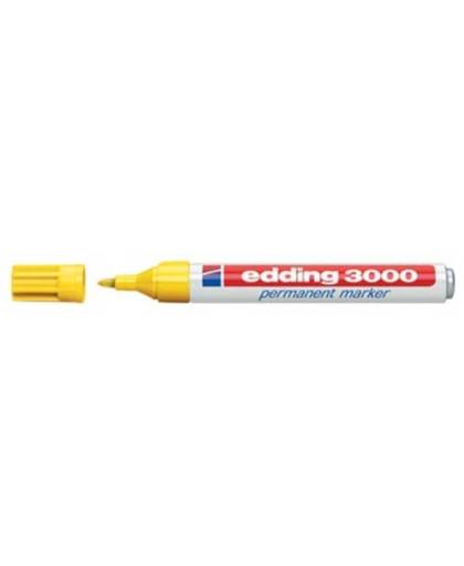 edding Viltstift edding 3000 rond geel 1.5-3mm