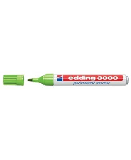 edding Viltstift edding 3000 rond lichtgroen 1.5-3mm