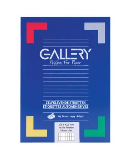 Gallery Witte Etiketten 105x42mm