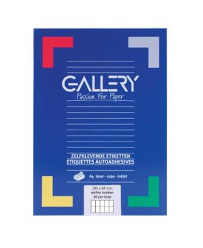 Gallery Witte Etiketten 105x58mm