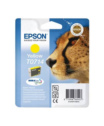 Epson inktpatroon Yellow T0714 DURABrite Ultra Ink inktcartridge