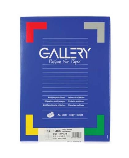 Gallery Witte Etiketten 99.1x38.1 Mm Ronde Hoeken