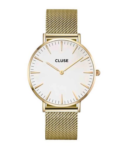 CLUSE-Horloges-La Boheme Mesh Gold-Goud