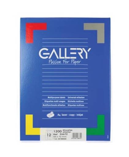 Gallery Witte Etiketten 66x72 Mm Ronde Hoeken