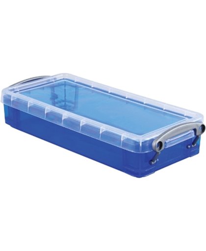 Really Useful Boxes Opbergdoos 0,55l Transparant Blauw