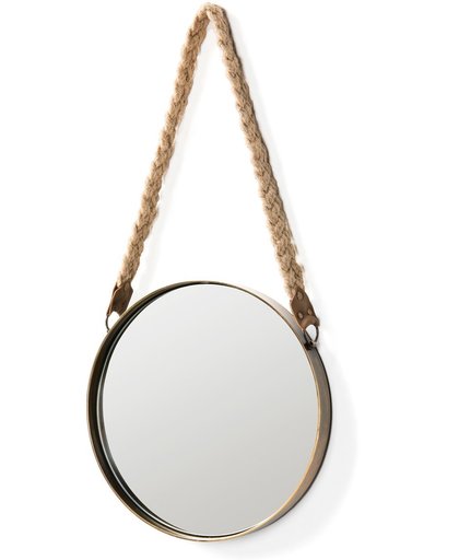 LaForma Stiel spiegel 31cm brons - LaForma