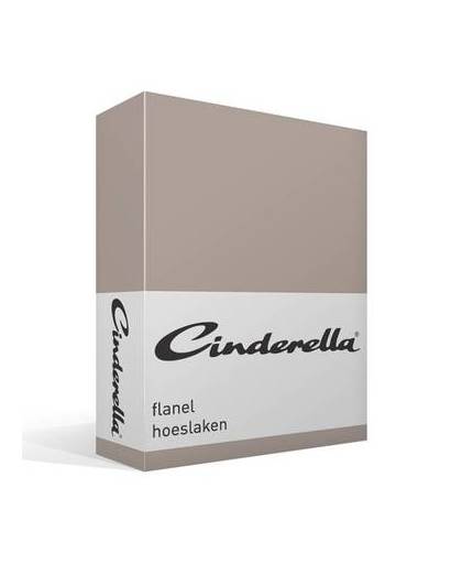 Cinderella flanel hoeslaken - 1-persoons (90x200/210 cm)