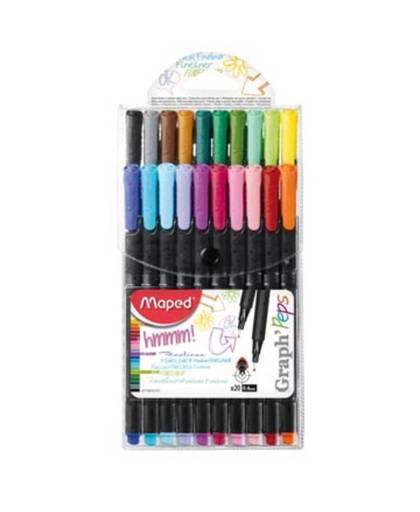 Maped Etui X20 Fineliners Graph Peps