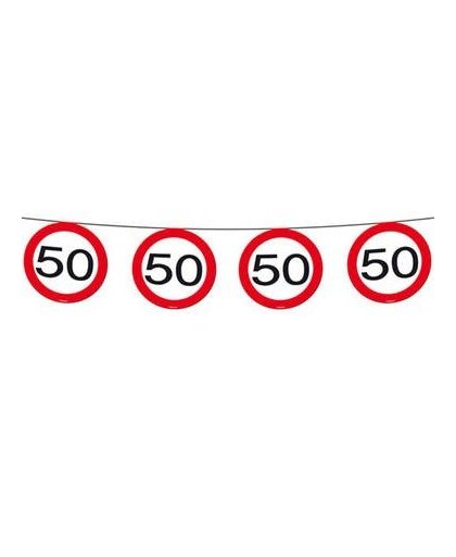 Vlaggenlijn verkeersbord 50