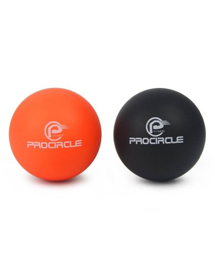 MyXL PROCIRCLE Massage Lacrosse Ballen voor Zelf-myofasciale Release Therapie Spier Knopen en Yoga Therapie Set van 2 Firm Ballen