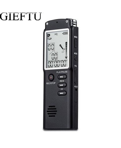 MyXL GIEFTU T60 Professionele 8 GB Tijd Display Opname Digital Voice Audio Recorder Dictafoon Mp3-speler